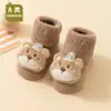 Calcetines Antideslizantes de Felpa con Puntos de Pegamento de Invierno de Fábrica Directa para Recién Nacidos e Infantes de 0 a 1-3 Años con Apertura Amplia, Calcetines de Algodón Clase A
