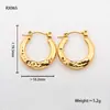 Pendientes Populares Europeos y Americanos de Acero Inoxidable para Mujer, Lujo Accesible Pendientes Elegantes Retro Transfronterizos U Joyería de Acero de Titanio de Gama Alta