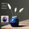 Vaso Mini de Cerâmica Criativo Estilo Ins Jingdezhen Escandinavo Moderno Simples Decoração de Casa Pequeno Fresco Literário