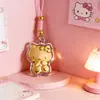 Corrente de Celular Pingente Gato da Sorte Gato Kt Folha de Ouro Popular Chaveiro Fofo Presente Pequeno Enfeite Pendurado Venda por Atacado