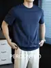 270G Amônia Líquida Algodão Mercerizado Camiseta Masculina Premium de Peso Pesado Manga Curta, Caimento Levemente Solto, Cor Sólida Confortável, Tecido com Toque Fresco