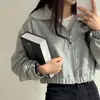 Sudadera cárdigan con cremallera para mujer, chaqueta de diseño corto, cárdigan con cremallera para primavera, otoño e invierno, estilo ligero