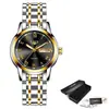 Reloj de cuarzo impermeable de súper valor para mujer LIGE