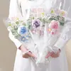 Regalo para el Día del Maestro Ramo Terminado de Girasol para Maestra de Jardín de Niños Tejido Hecho a Mano Flor de Lana Regalo Creativo
