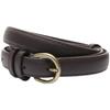 Cinturón Fino Retro Estilo Hong Kong Nuevo para Mujer, Cinturón de Borde Simple y Versátil para Mujer, Cinturón Casual de Cuero de Alta Calidad con Aspecto Desgastado para Mujer