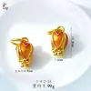 2026 Novo Pingente de Botão de Tulipa Dourado Antigo Banhado a Ouro Pingente Ruyi Vazado Pulseira de Pingente de Miçangas Artesanal DIY