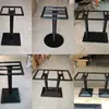 Mesa de Comedor de Acero Inoxidable con Patas y Soportes, Estilo Lujo Ligero, para Postres y Tienda de Té con Leche, Patas de Hierro y Mármol para Mesa de Café y Restaurante