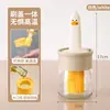 Botella con Pincel de Aceite de Patito Amarillo para Cocina Casera, Barbacoa, Engrasado de Hotcakes y Crepas, Resistente a Altas Temperaturas, Botella de Vidrio Antiescaldante para Condimentos
