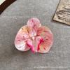 Cabeza de Flor de Phalaenopsis de Película Artificial Impresa en 3D Horquilla para el Cabello de Celebridad de Internet Souvenir de Boda Caja de Dulces de Boda Flores Falsas Decoradas a Mano