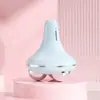 Explosiones Transfronterizas Instrumento de Belleza de Microcorriente Portátil de Viaje Recargable Masajeador de Doble Cabezal Masajeador de Doble Rodillo USB