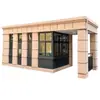 Caseta de Seguridad de Estructura de Acero, Venta Directa del Fabricante, Cuarto de Guardia de Seguridad Móvil para Administración de Propiedades y Seguridad Exterior, Desmontable