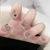 Uñas Portátiles en Caja Transparente al por Mayor para Tiendas Físicas, Parches para Uñas Artísticas, Pegatinas de Uñas Terminadas, Uñas Postizas Removibles