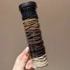 Lazo para coleta alta estilo coreano para mujer, banda para el cabello elegante, alta elasticidad, banda de goma no dañina, accesorio para el cabello
