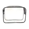 Bolsa de Maquillaje Transparente de PVC para Mujer, Bolsa para Snacks de Gran Capacidad, Amigable con la Inspección de Seguridad del Aeropuerto, Fácil de Limpiar, Alta Definición, Diseño de Nicho