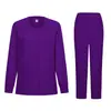 Nuevos Uniformes de Enfermería de Otoño e Invierno Cárdigan Chaqueta de Uniforme Manga Larga Top de Trabajo de Laboratorio para Mujer Pantalones
