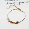Pulsera de acero de titanio de nuevo estilo, que no se decolora, para mujer, con esmalte de gota de colores, 5 caritas sonrientes, diseño de nicho de lujo ligero, regalo para Tanabata
