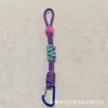 Paracord de Siete Hilos Gancho para Exteriores Mosquetón de Paracord Correa Antirrobo Antiperdida con Bloqueo en Bloques de Color para Accesorios de Bolsa Correa para Colgar