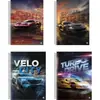 Caderno 10x1 (capa dura) Prata Tuning 160 Folhas.