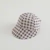 Gorra Plana a Cuadros para Bebé Gorra Simple Versátil de Primavera Otoño para Niños Gorra de Sol para Bebés Niños Niñas Gorra de Béisbol de Moda