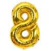 Balões de Alumínio Prateados Digitais de 32 polegadas para Festas de Aniversário, Reuniões, Sessões de Fotos, Casamentos e Decorações de Quarto de Casamento