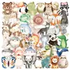 50 Lindas Pegatinas Transparentes de Animales de Dibujos Animados para Decoración, Cuadernos Hechos a Mano, Refrigeradores, Dispensadores de Agua, Maletas, Fundas de Teléfono al por Mayor