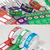 Pulseira de Papel Dupont Personalizada Pulseira Descartável de Papel Sintético Paraíso das Crianças Bilhete de Papel à Prova d'Água Pulseira de Festival de Música