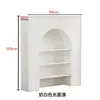 Gabinete Decorativo de Lareira Estilo Francês, Gabinete de Exibição Branco e Preto Estilo Americano para Sala de Transmissão ao Vivo, Gabinete de Entrada Estilo Nórdico para Pousadas