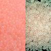 Perlas de arroz de colores no porosas de vidrio luminoso de grado A, perlas de burbujas hechas a mano, rellenas de pegamento, accesorios para fundas de teléfono móvil