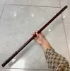 Fabricante de Pau de Artes Marciais com Anel de Ouro Ruyi de Jacarandá Esculpido em Latão Banhado a Ouro Ornamentos Varas Brinquedo Infantil Atacado