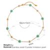 Collar de Cristal para Hacer Joyería de Bricolaje Celebridad Popular de Verano Flor de Cristal de Color Lindo Cadena Hecha a Mano Joyería para Mujeres