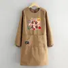 Delantal Estilo Nuevo Cocina Hogar Moda Cocinar Impermeable Manga Larga Blusa Resistente al Desgaste Ropa de Trabajo para Catering Delantal con Estampado