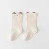 Calcetines para bebé para primavera y otoño, calcetines no restrictivos para recién nacidos, calcetines lindos de dibujos animados de caña media, calcetines para bebé de primavera y otoño, sin costuras, Clase A