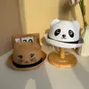Sombreros de paja para niños al por mayor, sombreros redondos con ala de oso guiñando súper lindos para niños y niñas, sombreros de sol de verano para exteriores