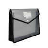 B4A4 bolsa de archivo transparente coreana creativa bolsa para hojas de examen impermeable carpeta para datos con tarjeta de presentación bolsa con dobladillo tridimensional