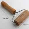 Rodillo de Doble Cabeza, Rodillo de Madera Maciza, Rodillo para el Hogar, Rodillo de Mano, Herramienta de Cocina para Hornear