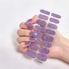 Pegatinas para Uñas con Purpurina de Color Sólido Sin Hornear Removibles Pegatinas para Uñas con Pegamento de Gelatina Suministro Directo de Fábrica Origen Seguras para Mujeres Embarazadas
