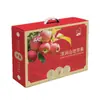 Caixas de Presente Coloridas Personalizadas de Papelão Ondulado para Frutas com Alças para Embalagem de Maçãs, Impressas pelo Fabricante, Caixas Coloridas Festivas Especiais para Frutas e Vegetais