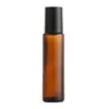 Frasco de Vidro Personalizado para Óleo Essencial Frasco Cosmético Frasco de Perfume com Contas de Caminhada Frasco com Rolo Frascos Portáteis