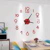 Reloj de Pared Digital Decoración de Reloj Adhesivo de Pared Acrílico Reloj Luminoso Creativo Elegante Hogar Sala de Estar Reloj de Pared Simple