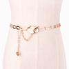 Suéter versátil para mujer, cinturón decorativo delgado de metal, cadena de cintura para mujer, cadena decorativa para vestido, cinturón, accesorios de piel