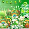 Wf084 St. Bolsa de TNT para Fiesta del Día de San Patricio Bolsa Promocional para Regalo Paquete Decorativo de Trébol de Cuatro Hojas Bolsillo