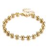 Comércio Exterior Transfronteiriço Novo Produto Aço Inoxidável Simples e Fashion Corrente de Bolas de Aço Bracelete de Bolas Vazadas Joias de Corrente Feitas à Mão