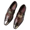 Sapatos Sociais Masculinos Populares da Amazon para Cruzamento de Fronteiras Tamanho Grande Casuais de Negócios Salto Grosso Sapatos de Couro da Moda Tendência para Homens 651203