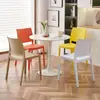 Silla de Lujo Ligero de Alta Gama con Respaldo, Silla de Moda, Silla Creativa de Plástico Nórdico para Comedor, Uso Doméstico Moderno Minimalista, Adecuada para Puestos de Comida