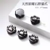 Obsidiana Plateada Natural Bola de Meteorito Planetario Pieza Tallada Accesorio Lindo Versátil Piezas para Hacer Joyería DIY Obsidiana Plateada Al Por Mayor
