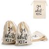 Bolsas para Kit de Resaca bolsa de tela de algodón y lino Kit para Resaca fiesta de boda sobrio oh mierda Kit