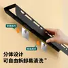 Portacuchillos de pared para cocina, sin perforaciones, multifuncional, para cuchillos y palillos, estante de almacenamiento integrado