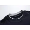 Marca de Moda Americana Undrest Camiseta Casual Falsa de Dos Piezas Verano Camiseta de Cuello Redondo para Hombre Camisa Base Holgada de Manga Corta Dt64