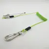 Cuerda de color para herramientas de PU con resorte, hebilla de aluminio, cuerda de resorte para herramientas