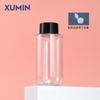 Botella cosmética Xumin de hombro plano 200 ml Botella con tapa transparente Blanca/Esmaltada Fondo redondo Botella de tónico/agua pura
